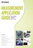 MEASUREMENT APPLICATION GUIDE OUTER/INNER