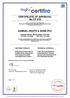 CERTIFICATE OF APPROVAL No CF 370 SAMUEL HEATH & SONS PLC