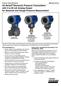 I/A Series Electronic Pressure Transmitters with 4 to 20 ma Analog Output for Absolute and Gauge Pressure Measurement