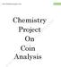 Chemistry Project On Coin Analysis