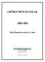 OPERATION MANUAL BRC450