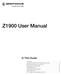 Z1900 User Manual. In This Guide