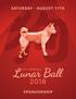 YOU ARE INVITED. On behalf of the Lunar Ball Planning Committee, we invite you to support local charities by sponsoring Lunar Ball 2018.