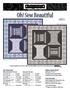 Oh! Sew Beautiful. Pattern Information QUILT 1. Charcoal Version. Blue/Lavender Version