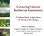 Conducting National Biodiversity Assessments