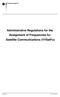 Administrative Regulations for the Assignment of Frequencies for Satellite Communications (VVSatFu)