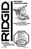 Repair Parts. RIDGID parts are available on-line at   Parts List For RIDGID 12 Slide Compound Miter Saw. Model No.