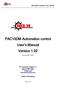 PAC10DM Automation control User s Manual Version 1.02
