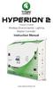 HyperioN 2. Instruction Manual. Wireless Environmental / Lighting Master Controller. Product #