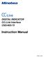 DIGITAL INDICATOR CC-Link Interface CSD Instruction Manual
