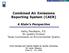 Combined Air Emissions Reporting System (CAER) A State s Perspective