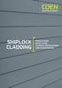 SHIPLOCK CLADDING PRODUCT GUIDE INSTALLATION TECHNICAL SPECIFICATIONS CARE & MAINTENANCE