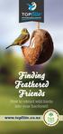 Finding Feathered Friends. How to attract wild birds into your backyard.