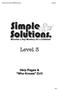 Simple Solutions Mathematics Level 3. Level 3. Help Pages & Who Knows Drill