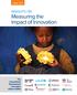 INSIGHTS ON Measuring the Impact of Innovation