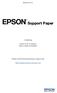 EEE-ESP A. containing: Epson How To Guides Epson Support Bulletins. Please visit the European Epson Support at: