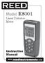 Model R8001. Instructionn Manual. Laser Distance Meter. reedinstruments. www. com