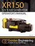 OPERATOR'S MANUAL MARCH Golden Engineering...-- Portable X-ray Technology