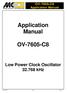 Application Manual OV-7605-C8