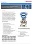 SmartLine. STD700 SmartLine Differential Pressure Specification 34-ST Technical Information. Introduction