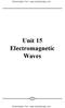 Unit 15 Electromagnetic Waves