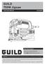 GUILD 750W Jigsaw PSJ750GH. Instruction Manual. UK/Ireland After Sales Support