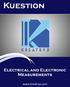 Kuestion Electrical and Electronic Measurements
