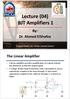 Lecture (04) BJT Amplifiers 1