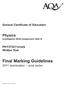 Final Marking Guidelines 2011 examination June series