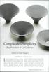 IN RFCENT YEARS, BELGIAN CERAMIST LUT LALEMAN'S. Complicated Simplicity The Porcelain of Lut Laleman. Article by Frank Steyaert