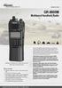GR-8600M. Multiband Handheld Radio. Key benefits. Global Communications Co.,