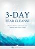 3-DAY FEAR CLEANSE. Become fearless and lock in your Tapping habit in just 3 days