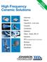 High Frequency Ceramic Solutions