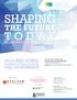 SHAPING TODAY THE FUTURE 2016 MID-IOWA FALL CONFERENCE. REGISTRATION INFORMATION Oct. 25, 2016 FFA Enrichment Center DMACC Campus Ankeny, Iowa