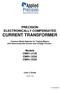 PRECISION ELECTRONICALLY COMPENSATED CURRENT TRANSFORMER