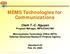 MEMS Technologies for Communications
