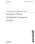 Certification Series. AutoCAD Certified User Exam Preparation Guide. Autodesk Certification Courseware (AOCC)