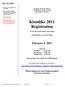 Klondike 2011 Registration