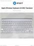 Apple Wireless Keyboard (A1255) Teardown. Written By: mayer. ifixit CC BY-NC-SA   Page 1 of 11