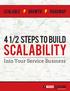 4 1/2 Steps to Build SCALABILITY. Into Your Service Business