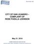 CITY OF SAN LEANDRO COMPLAINT OF ROSE PADILLA JOHNSON