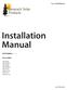 Installation Manual. Tamarack Solar Products. Top of Pole Mount Edition v1.01. For models: