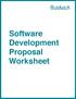 Software Development Proposal Worksheet