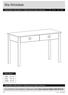 Mia Workdesk. Assembly Instructions - Please keep for future reference. White Dimensions