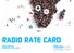 RADIO RAte CARD RAte CARD (SA) effective 01 JULY 2017