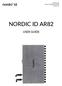 Nordic ID AR82 User Guide Version 1.2 NORDIC ID AR82 USER GUIDE