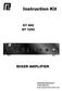 Instruction Kit MIXER AMPLIFIER GT 60C GT 125C. GROMMES-PRECISION SINCE-46