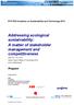 Addressing ecological sustainability: A matter of stakeholder management and competitiveness