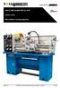 HAFCO METALMASTER AL-335F. Centre Lathe. 300 x 910mm Turning Capacity. Product Brochure