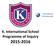 K. International School Programme of Inquiry